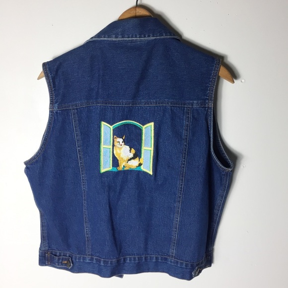 Cassee’s Blue Cat Romantic Western M Vest - Picture 3 of 5